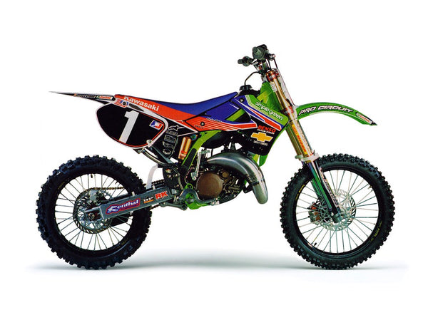 2002 Simple Green Pro Circuit Graphic Kit Kawasaki